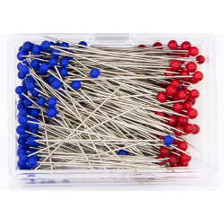 Japanese OEM Glass Head Silk Pins 35mm x 0.5mm - Approx 250pcs Box