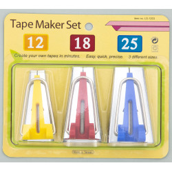 Bias Tape Maker Set — 12mm, 18mm, 25mm