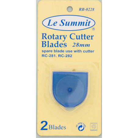 Rotary Cutter Blades 28mm — 2 Blades Pack