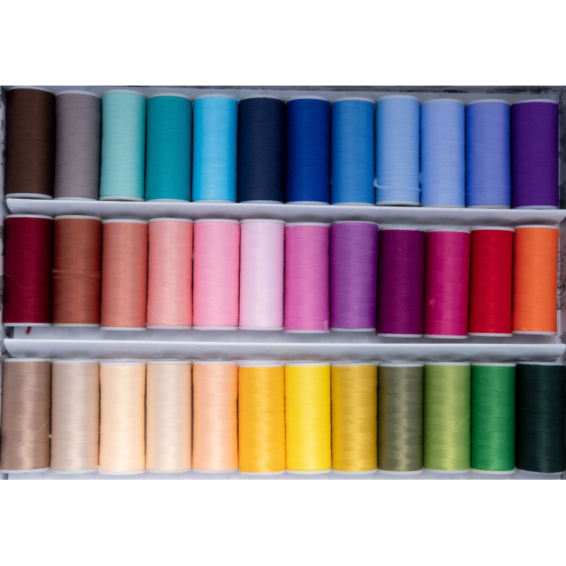 copy of Woolly Nylon Overlocker Thread Set — 36 Colours, 500 Yards Each